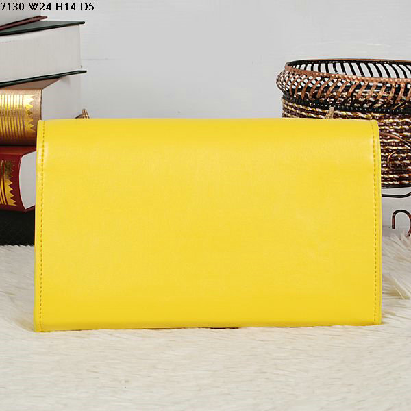 YSL monogramme cross-body shoulder bag 7130 lemon yellow
